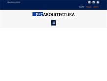 Tablet Screenshot of pfcarquitectura.com